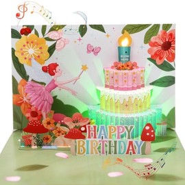 Musical Birthday Cards, Pop Up Birthday Cards, Music & Lights Birthday Cards for Girls, Daughters, Granddaughters