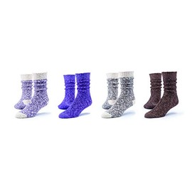 Maggie's Organics - Organic Cotton Ragg Socks - Classic for Women & Men - 4 Pairs - Unisex - Casual & Comfortable - Soft - Long Lasting - Made In The USA