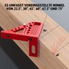 3D Mitre Angle, Multifunctional Protractor Woodworking 22.5°-90° High Precision Layout