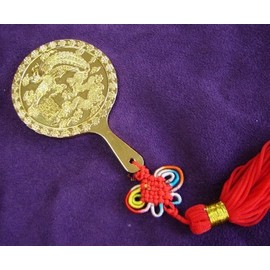 Brass Dragon Phoenix Mirror