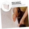 VILLFUL Closet Organizer Bed Sheet Organizer and Storage Foldable Sheets