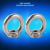 10Pcs Lifting Eye Nut Stainless Steel Ring Shape Fastener Tools