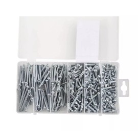 Everbilt #8-32 Electrician's Machine Screw Kit 800994 6Different Sz.ZINC 370 Pcs
