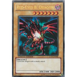 YU-GI-OH! - Red-Eyes B. Dragon (LC01-EN006) - Legendary Collection - Limited Edition - Ultra Rare by