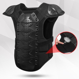 Motorcycle Armor Vest for Men, Dirt Bike Body Armor Chest Protector, Motocross Riding Protective Gear for Off-Road Racing Cycling Skiing (Medium)