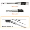 Saipor 2pcs Pivot Drill Bit Holder Set 1/4" Hex Pivoting