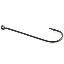 Phoxinus Aberdeen Sea Fishing Hooks, Black, 50 Pack, Size 1/0