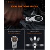 Crosstar 12Pcs 8-19mm Stubby Flex-Head Ratcheting Wrench Set, Metric