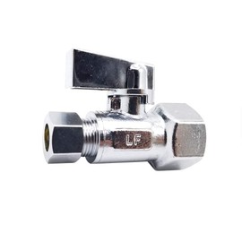 Thrifco Plumbing 7646467 1/2 Inch Fip X 3/8 Inch Compression (Straight Stop)