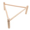 Chicken Perch Stable Triangular Wooden Chick Training Perch Toy Interactive