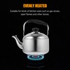 Alipis Stainless Steel Kettle with Whistle Sound Water Boiler for