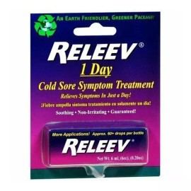 Releev 1 Day Soothing Cold Sore Symptom Treatment Fastest Healing Time 0.20 oz