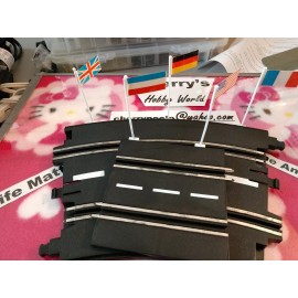 Artin Kit Carrera, Artin, Ninco HO 1/43 1/32 1/24 Flags W/ 20 Poles use with all tracks