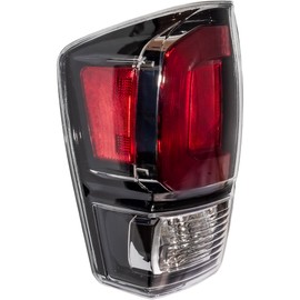 Brock Aftermarket Replacement Driver Left Combination Tail Light Assembly Without Black Bezel Compatible With 2020-2021 Toyota Tacoma Limited