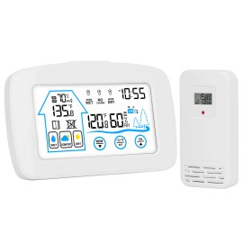 iMounTEK Digital Wireless Weather Station Indoor Outdoor Thermometer Sensor Temperature