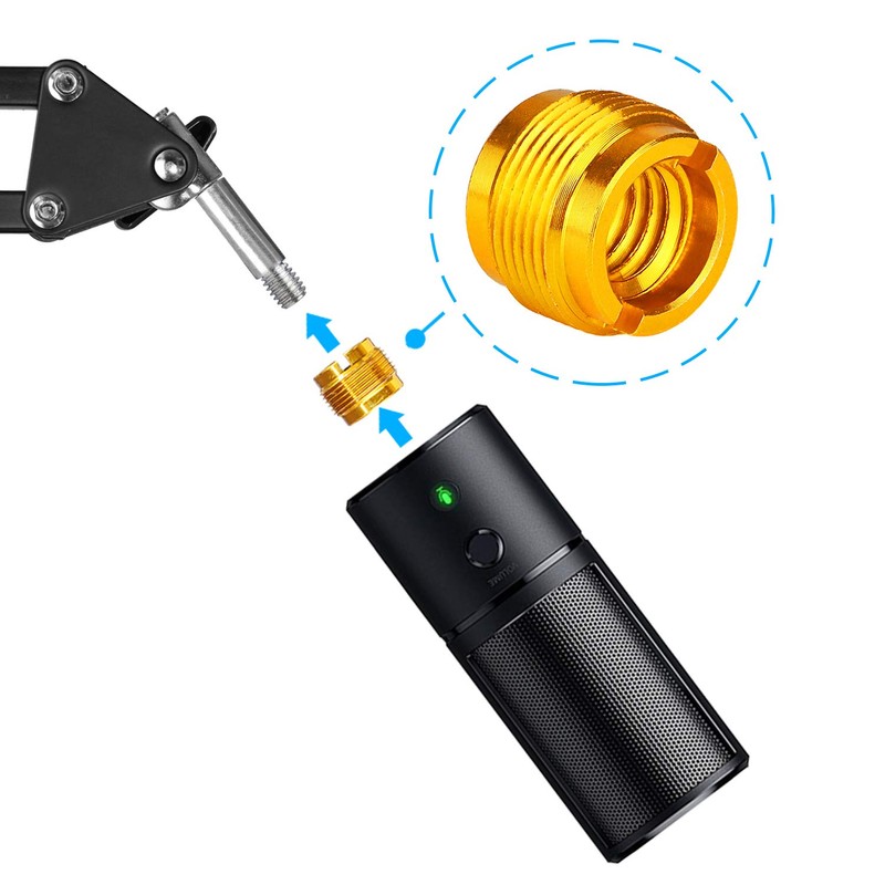 4 PCS Mic Stand Adapter - Boom Arm Mic Thread