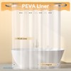 River Dream Waffle 3 in 1 Shower Curtain Set, White