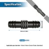 VooGenzek 25 PCS 16mm Garden Barbed Connector, Plastic Drip Irrigation