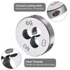sourcing map 2pcs Round Threading Die M2 x 0.4 Metric