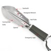 RUNGEASINI Camping Shovel Outdoor Multifunctional Gardening Tool Shovel Stainless Steel