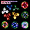 FIGROL Tri-hand Spinner, Clear, LED Fidget Toy, ABS Material, 608