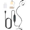 ALIMOTA Lupa con Luz LED 5X, Pinza y Brazo Ajustable