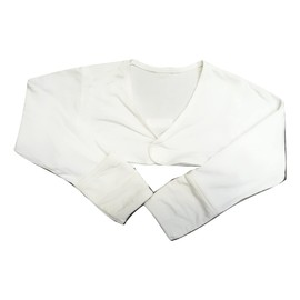 EDENSWEAR Zinc-Filled Rayon Eczema Face Anti-scratch Sleeve Cover Vest (6Months White)