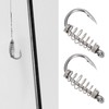 eMagTech 20pcs Black Spring Fishing Hooks Size 10# High Carbon