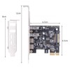 CY Card USB3.1 Gen1 5Gbps Dual Type-A and Type-C USB-C