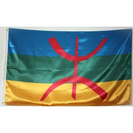 Amazigh oder Berber-Flagge, Premium-Qualität 120, groß, 150 x 90 cm