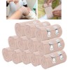 12pcs 7.5cm x 4.5m Elastic Bandage Wound Dressing Comfortable Emergency