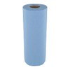 Plexon Shop Towels, 1-Ply, 10.4" x 11", Blue, 55 Sheets/Roll,