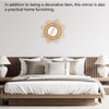 Wall Decor Rattan Mirror Star Shape Unique Simple Handwoven Mirror
