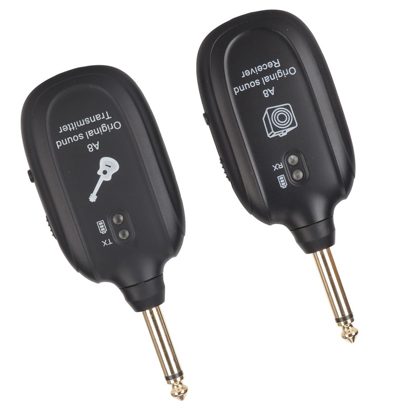 Guitar Wireless System Rechargeable UHF 730MHz 4 Channels Guitar Transmitter