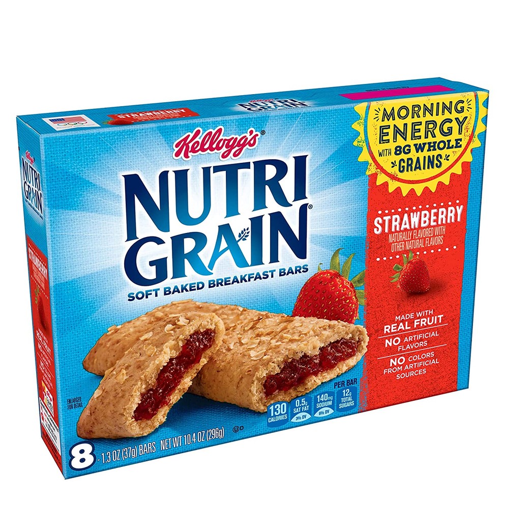 Nutri-Grain Strawberry Soft Baked Breakfast Bars, 10.4 Oz (Pack of 6)