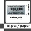 Barcode Warranty Blank Sticker Dumb Silver PET Security Labels with