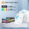 TN227 TN-227BK/C/M/Y High Yield Toner Cartridge 4 Pack:Compatible Replacement for
