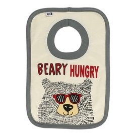 LazyOne Animal-Print Baby Bibs, Cute Baby Shower Gifts, One Size, Bear, Sunglasses (Beary Hungry, ONE SIZE)