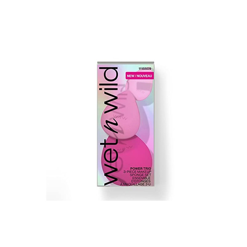 Wet n Wild Power Trio 3-Piece Beauty Blender Makeup Sponge