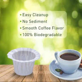 Haetyly 4 Pack Reusable K Cup Coffee Pods with 100 Count Disposable Coffee Paper Filters,Compatible with Keurig Single Serve Coffee Maker 2.0 & 1.0…