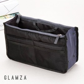 Glamza Multi Pocket Travel Bag Spacious Cosmetic Camping Toiletry Organiser Wash Bag Makeup Storage Black