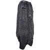 Gheri Women's Cotton Distressed Open Pocket High Low Skirt, Black