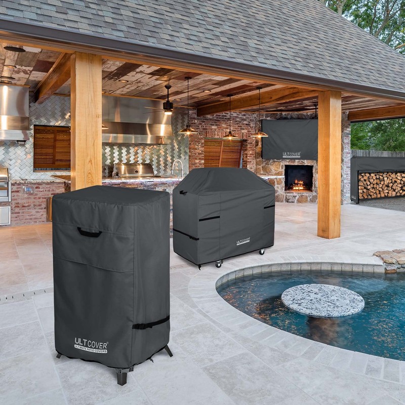 ULTCOVER Waterproof Vertical Electric Smoker Cover 30 inch for Most