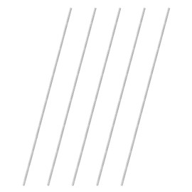 M METERXITY 5-Pack Fully Threaded Rod, M4x350mm 304 Stainless Steel Right Hand Thread Bar Studs for Furniture Anchor Bolts/Clamps/U-Bolts, Metric Threaded Screw