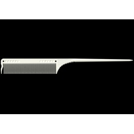 JRL Fine Teeth Tail Comb 8.5" - White