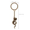Holibanna Snake Keychains Gothic Keychains 6pcs 2025 Chinese Snake Pendant