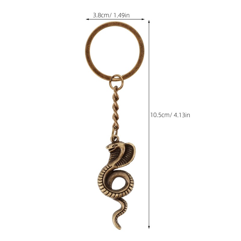 Holibanna Snake Keychains Gothic Keychains 6pcs 2025 Chinese Snake Pendant
