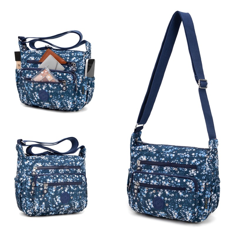 Women Shoulder Handbag Roomy Multiple Pockets Bag Ladies Crossbody Purse