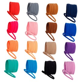 Beavorty 36pcs Nylon Hair Band Seamless Elastic Hair Ring Comfortable Durable for Women Girls Perfect Present