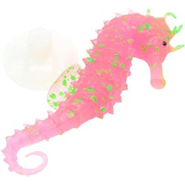 Pink Aquarium Decor Luminous Artificial Soft Seahorse Hippocampus Fish Tank Ornament Red Exquisite Popular Aquarium Décor Thematic Ornaments